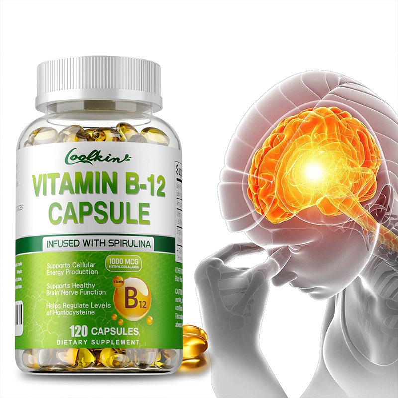 Vitamin B-12 Methylcobalamin 1000mcg – Spirulina – Energy Booster & Nerve Relief