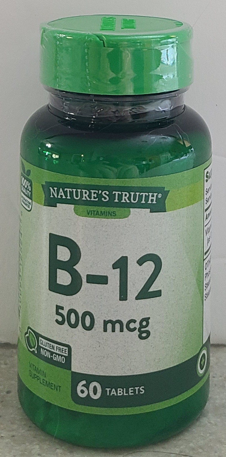 Nature’s Truth Vitamin B12 500 mcg, 60 Tablets Exp. 11/2026 NEW SEALED