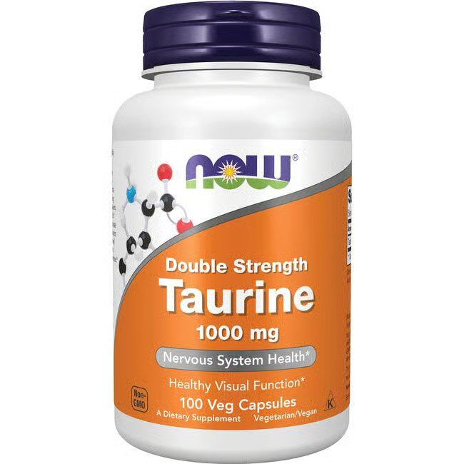 NOW Foods Double Strength Taurine 1,000 mg 100 Veg Caps