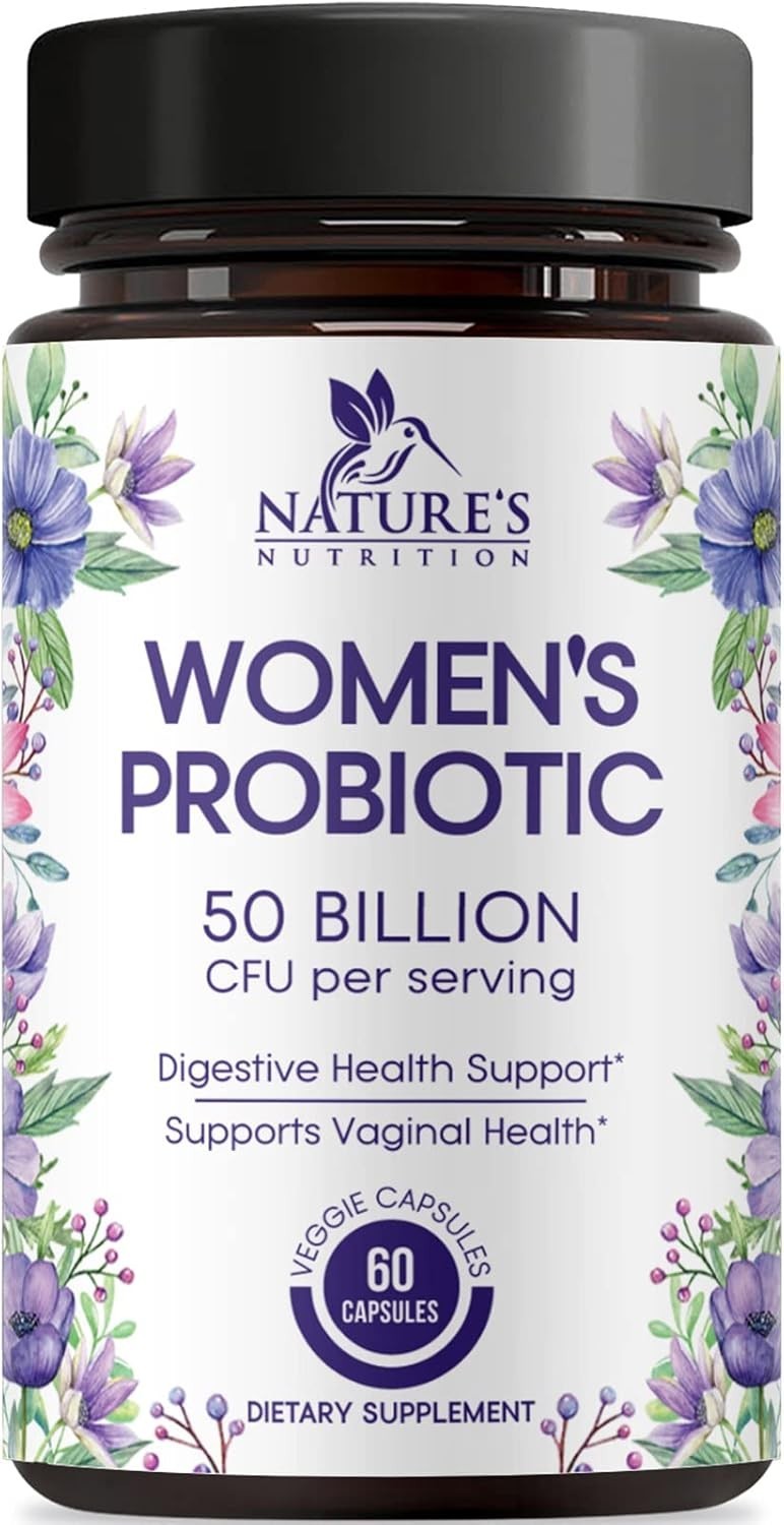 Probiotics for Women 50 Billion CFU – 16 Strains Digestive Health and Vaginal pH