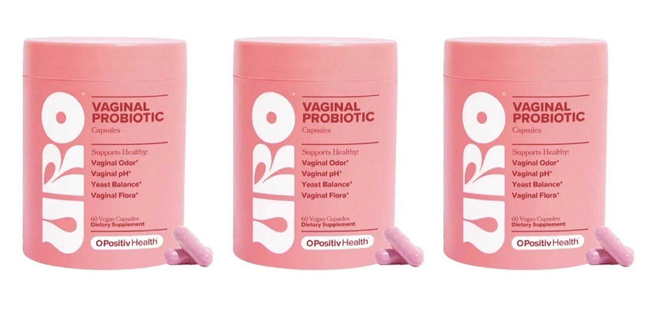 3 PACK URO O Positiv Vaginal Probiotics for Women pH Balance with Prebiotics180