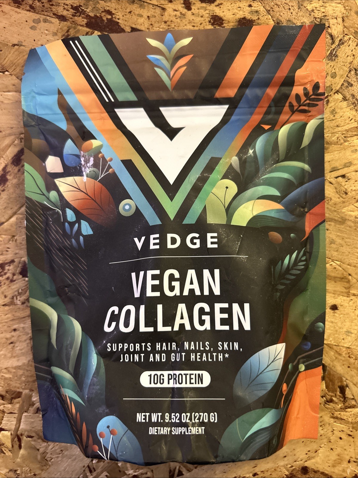 VEDGE Vegan Collagen Powder – Peptides from Carrot & Broccoli – 20 Servings