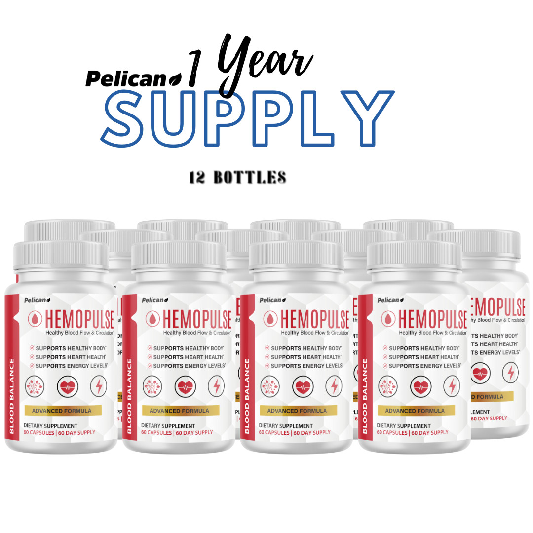 Hemopulse- Blood Support- 12 Bottles- 720 Capsules