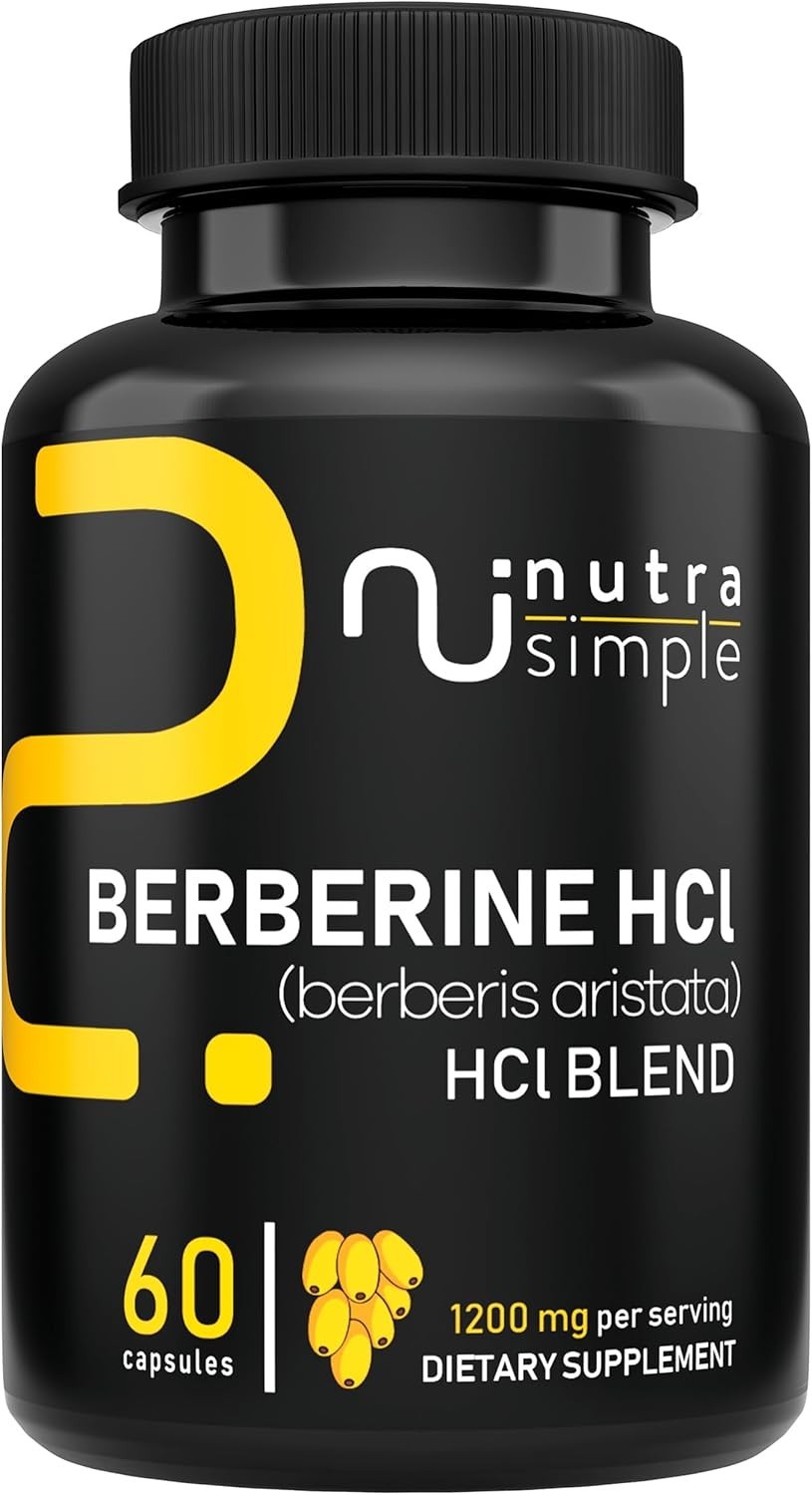 Berberine HCl 1200mg – Supports Metabolic Health, Heart and Digestive Wellness