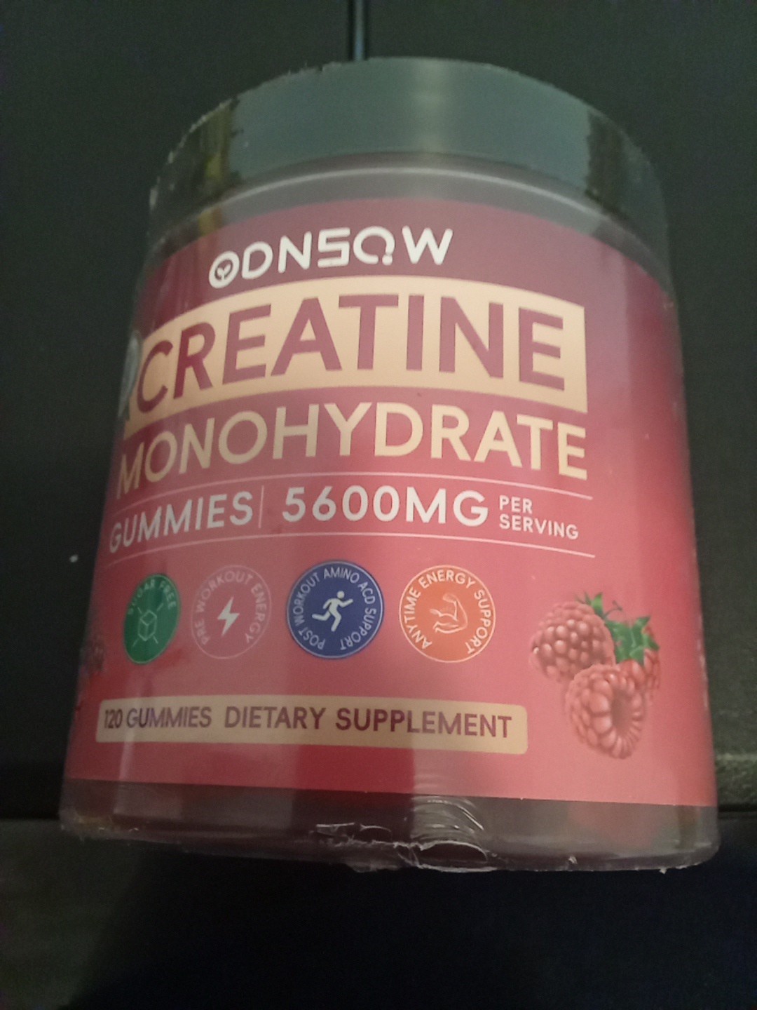 DrAlot Creatine Monohydrate 120 Veggie Gummies Raspberry Flavor EXP: 7/2027