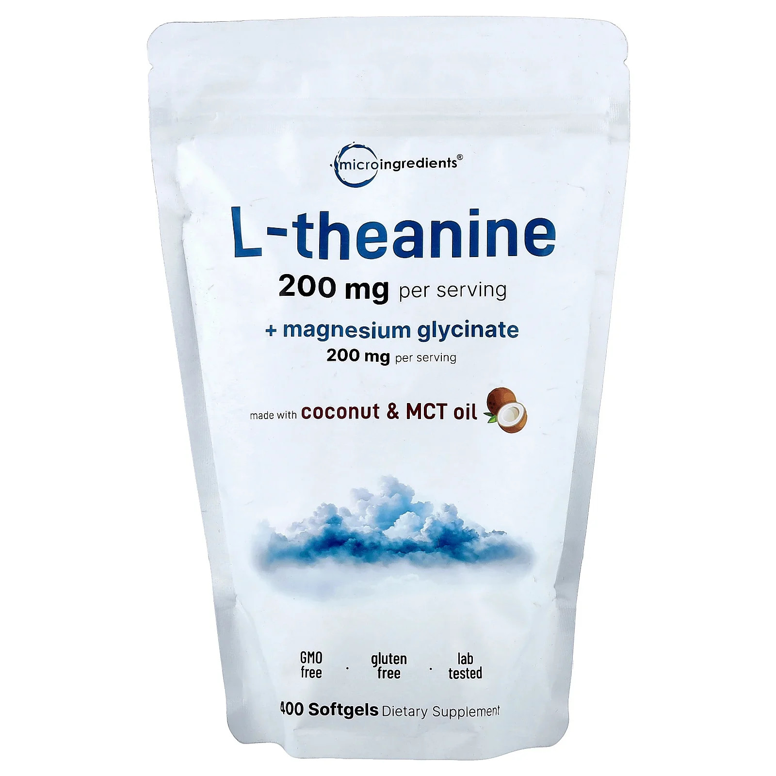 L-Theanine + Magnesium Glycinate , 400 Softgels