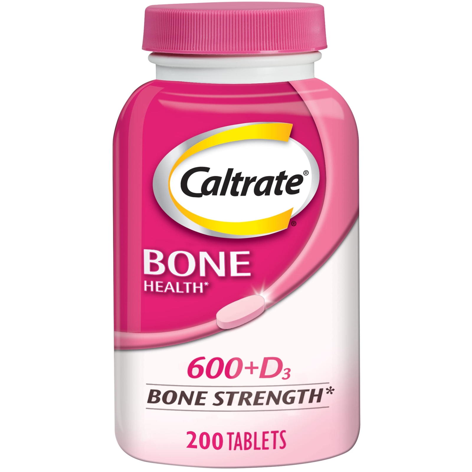 Caltrate 600 Plus D3 Calcium And Vitamin D Supplement 200 Count Tablets