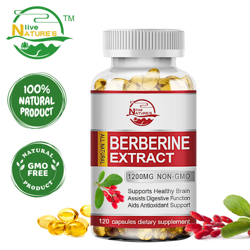 Premium Berberine HCL 1200mg Healthy Cholesterol Anti-inflammatory 60 Day -120ct