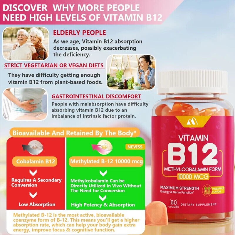 Vitamin B12 Gummies 60 Gummies