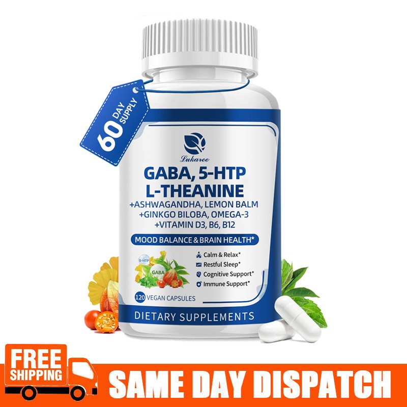 GABA (Gamma Aminobutyric Acid) 750 mg – 120 Capsules Supplement