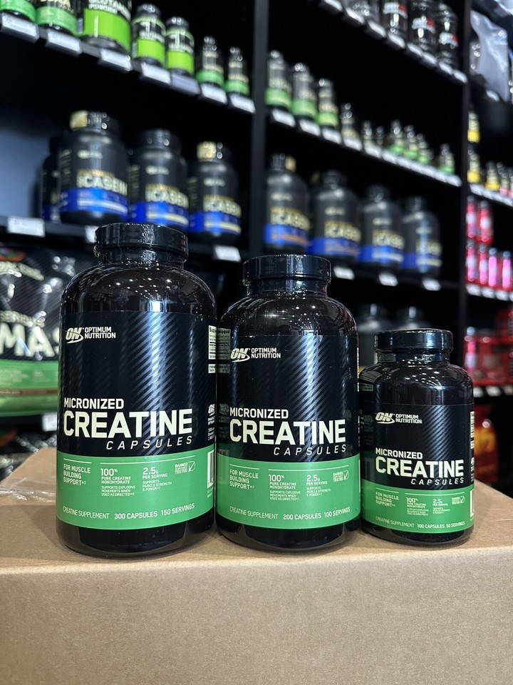 Optimum Nutrition Micronized Creatine Capsules, Muscle Growth & Strength Support