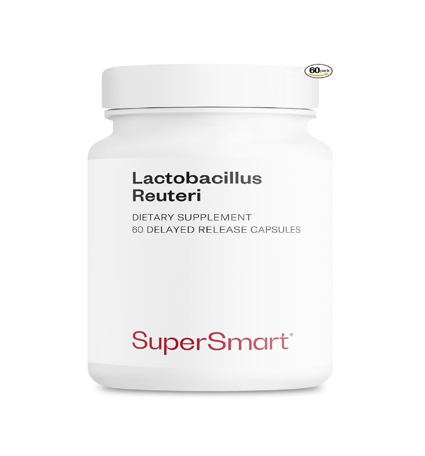 Supersmart Lactobacillus Reuteri 5 Billion CFU per Day – Probiotic 60 Capsules