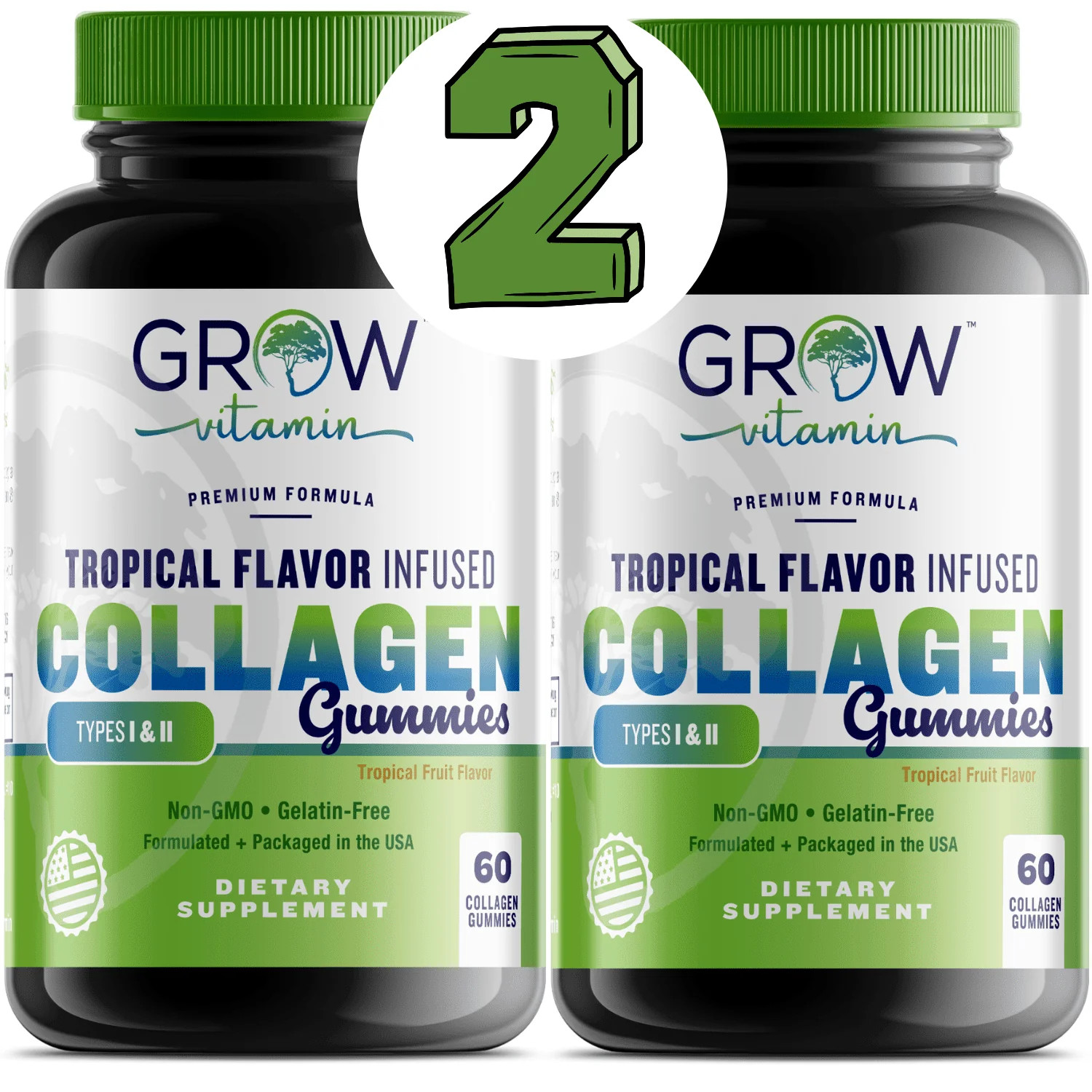 (2) Collagen Gummies for Women,120 gummies