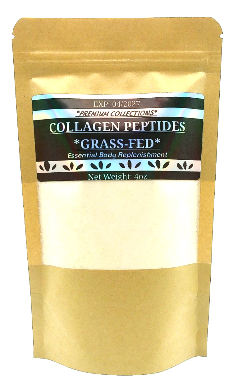 100% Grass-Fed Collagen Peptides Powder | 4oz | Hair, Skin & Nails Support