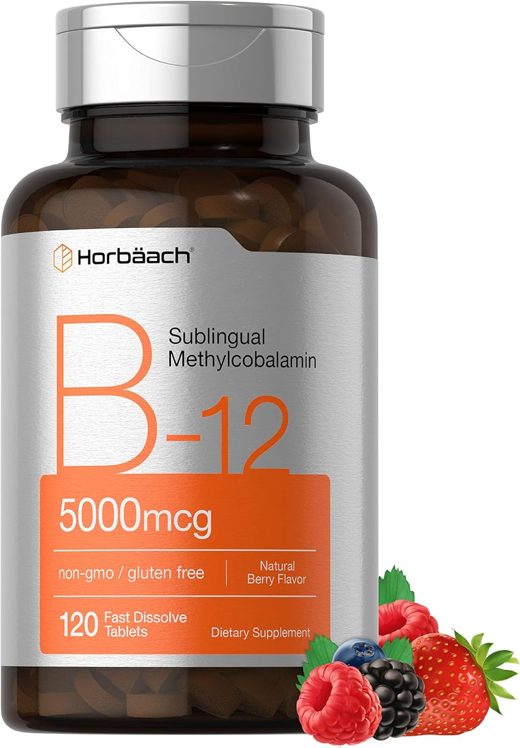 B12 Vitamin 5000 Mcg | 120 Fast Dissolve Tablets | Sublingual Methylcobalamin |