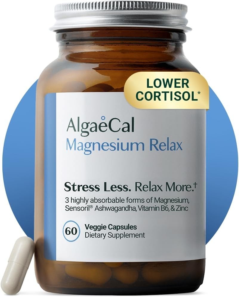 AlgaeCal Magnesium Relax™ – Chelated Magnesium with Ashwagandha for Sleep