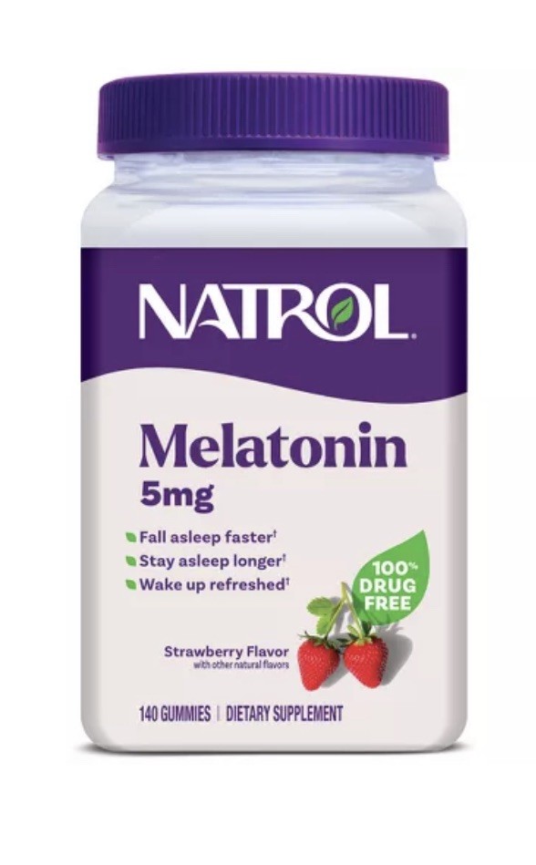 Natrol Melatonin 5mg Sleep Aid Gummies – Strawberry – 140ct – EXP 9/2026