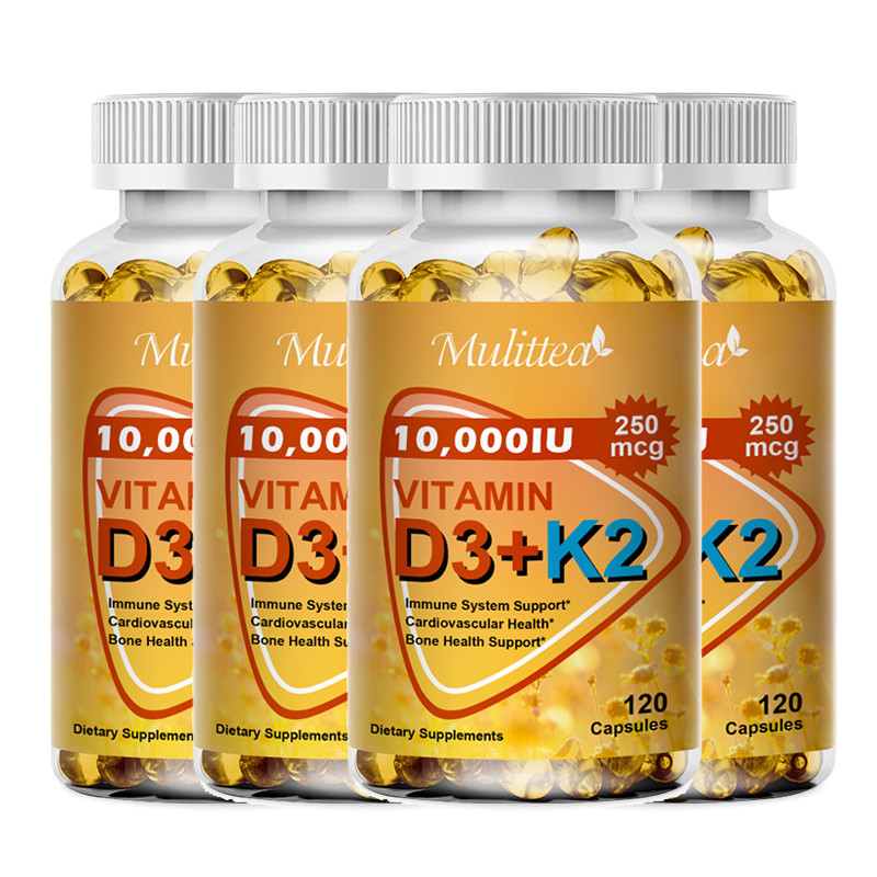 Vitamin K2 D3 Vitamin Supplement with BioPerine, Boost Immunity & Heart Health