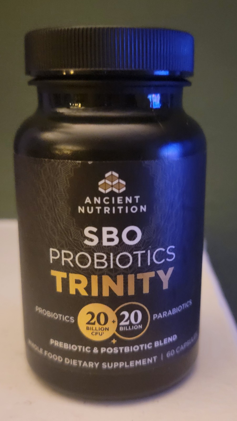 Ancient Nutrition SBO Probiotics TRINITY 20 Billion CFU 60 Capsules –