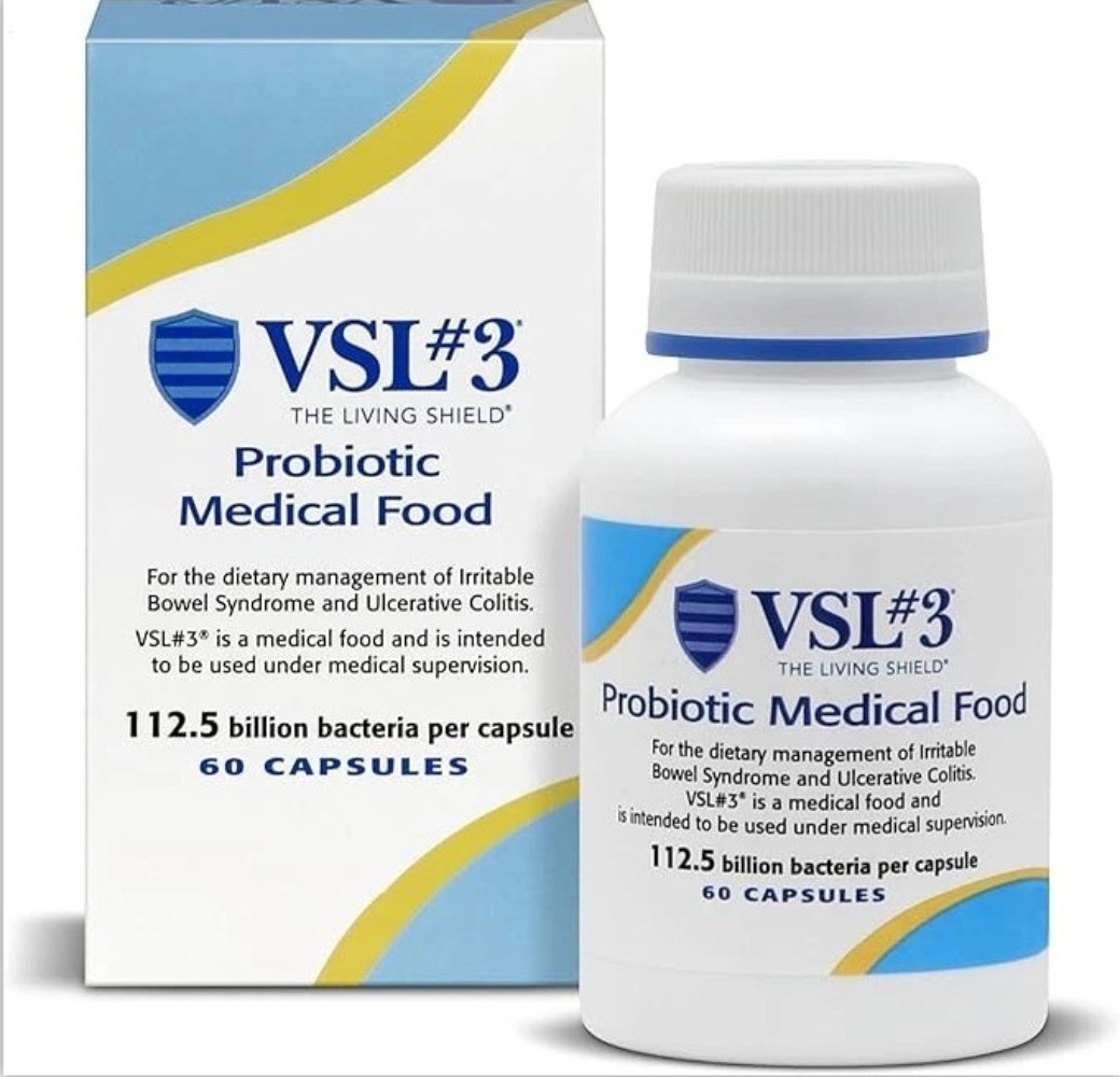 VSL#3 Probiotic Medical Food High-Potency Gut Support, 60 Capsules