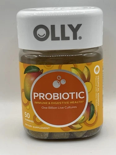 OLLY Probiotic 50 Gummies, Immune and Digestive Support Exp Date 02/26