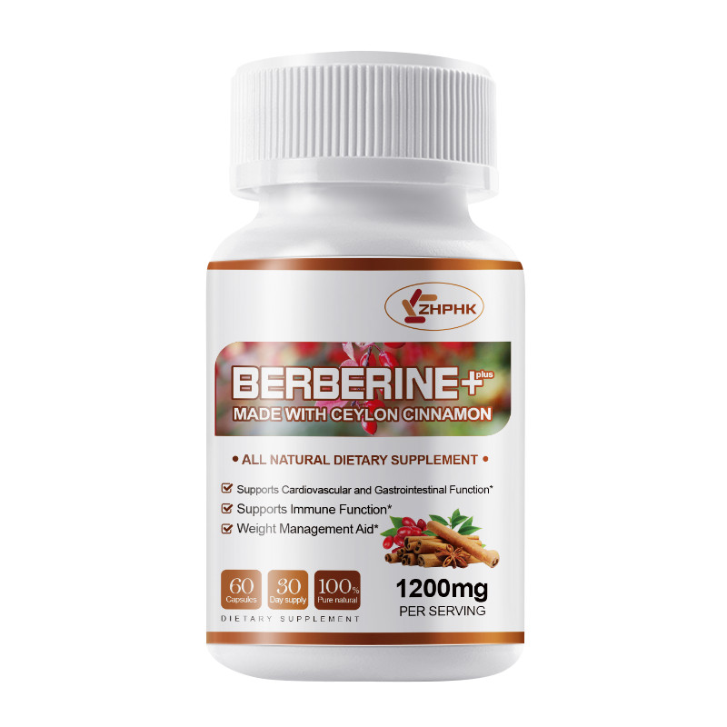 Berberine + Ceylon Cinnamon 1200mg – Blood Sugar and Heart Health,Immune Support