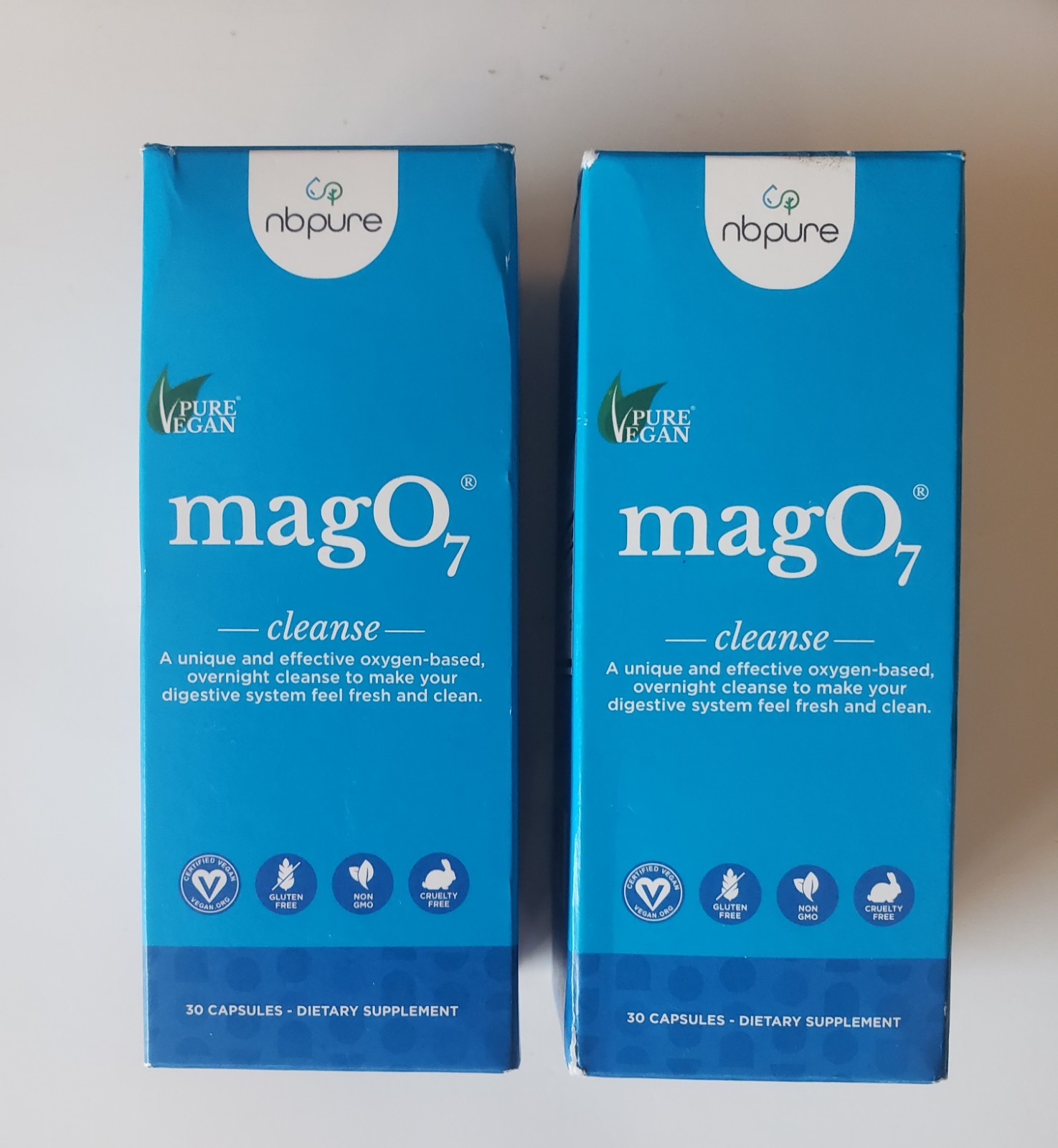 NBPURE MagO7 Cleanse Supplement 60 Capsules NEW And SEALED  2 Bottles