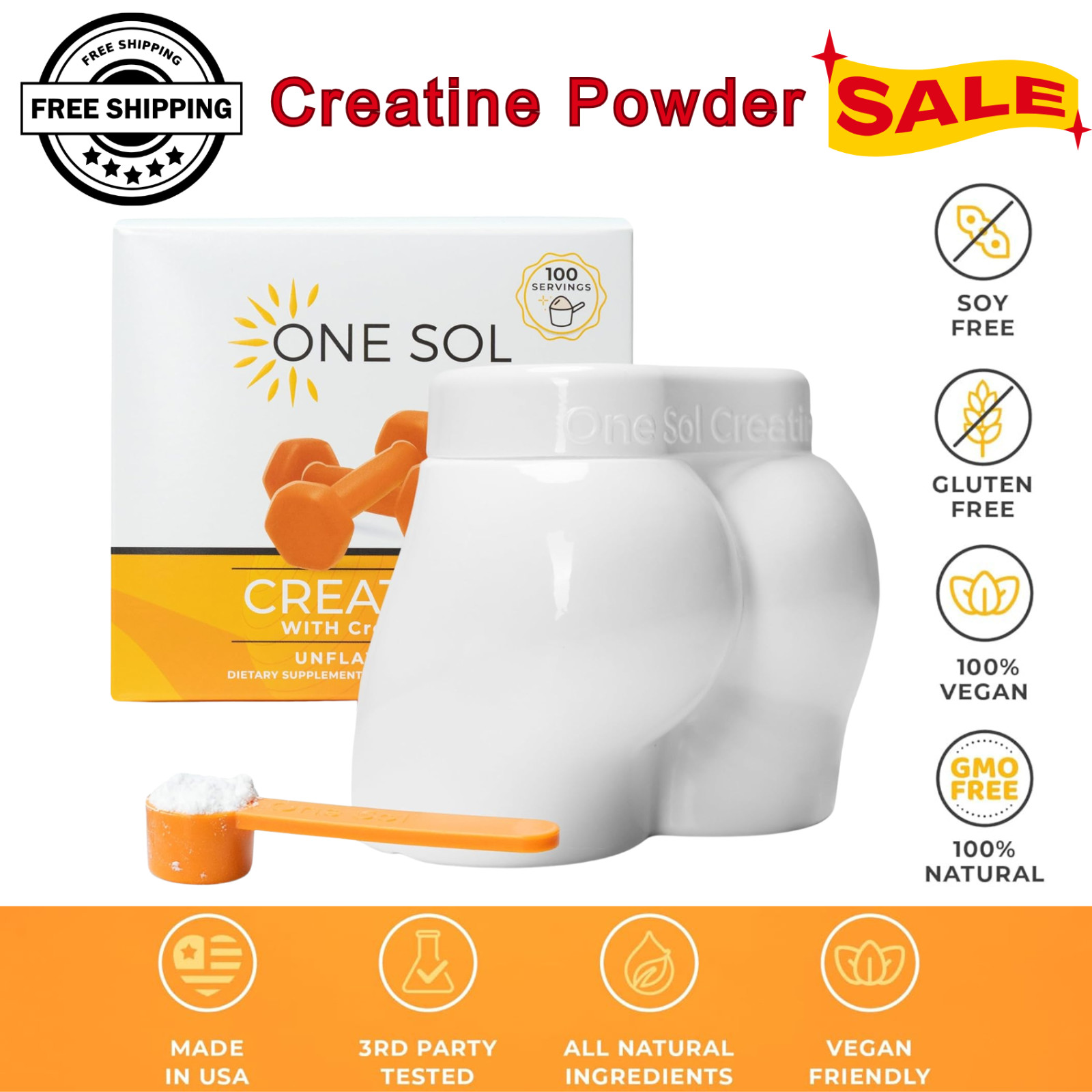 Creatine Powder for Women, 100 Servings, Boost Muscle, Recovery, Brain And Bone