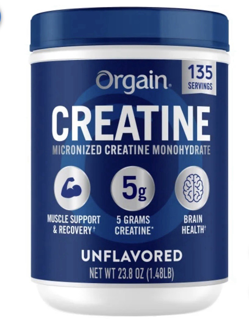Orgain Creatine Monohydrate Powder Unflavored 135 Serving Muscle Recovery 1.48lb