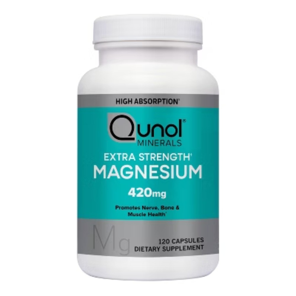 Qunol 420mg Mineral Magnesium Dietary Vegan Supplements Capsules – 120ct