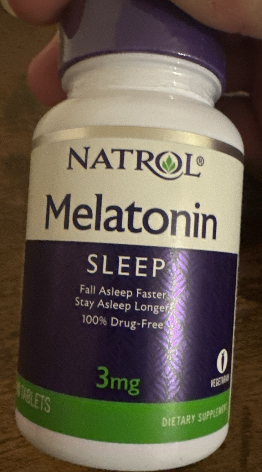 Natrol Melatonin for Sleep, 3mg, 60 Tablets Exp 11/30/25 B6