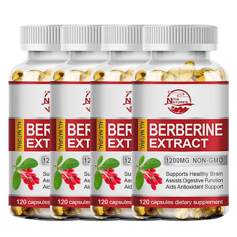 High Strength Berberine HCl 120 capsules 1200mg – Berberine Supplement