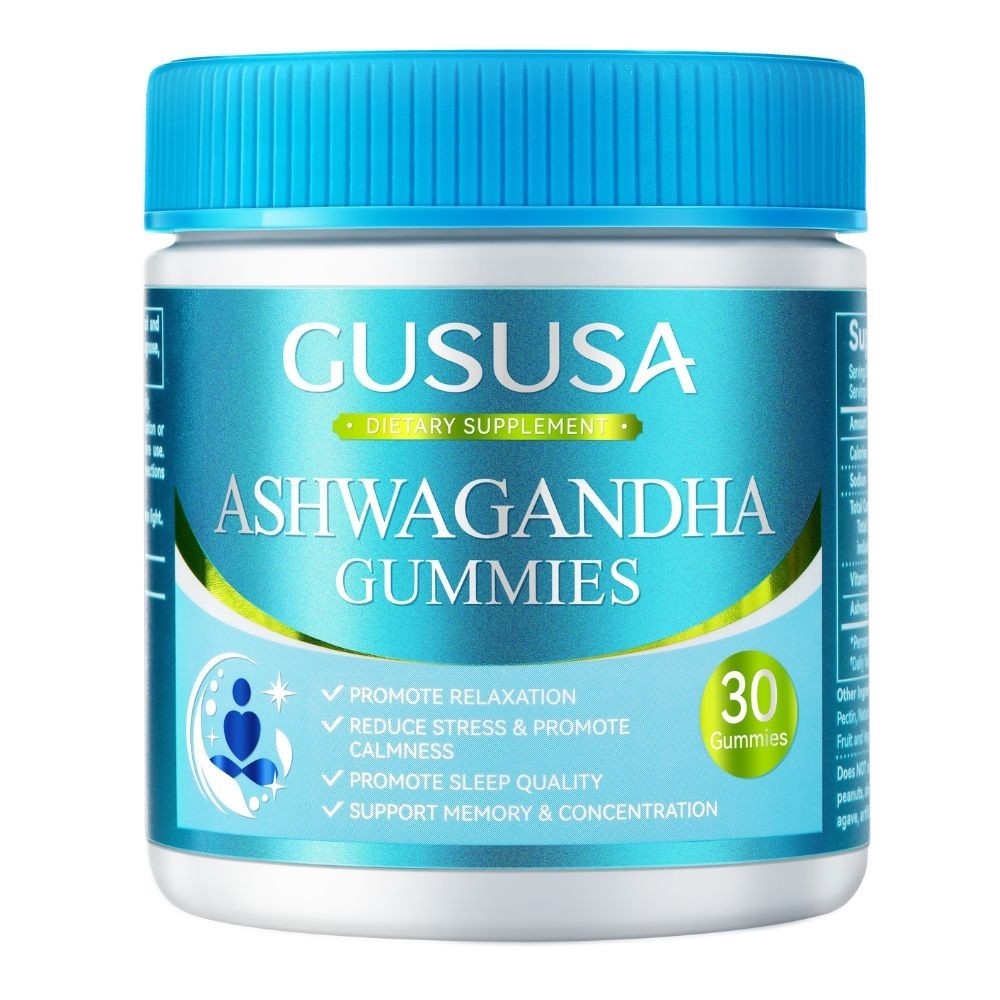 GUSUSA Ashwagandha Gummies 300mg (Mixed Berry Flavor) 30 Gummies