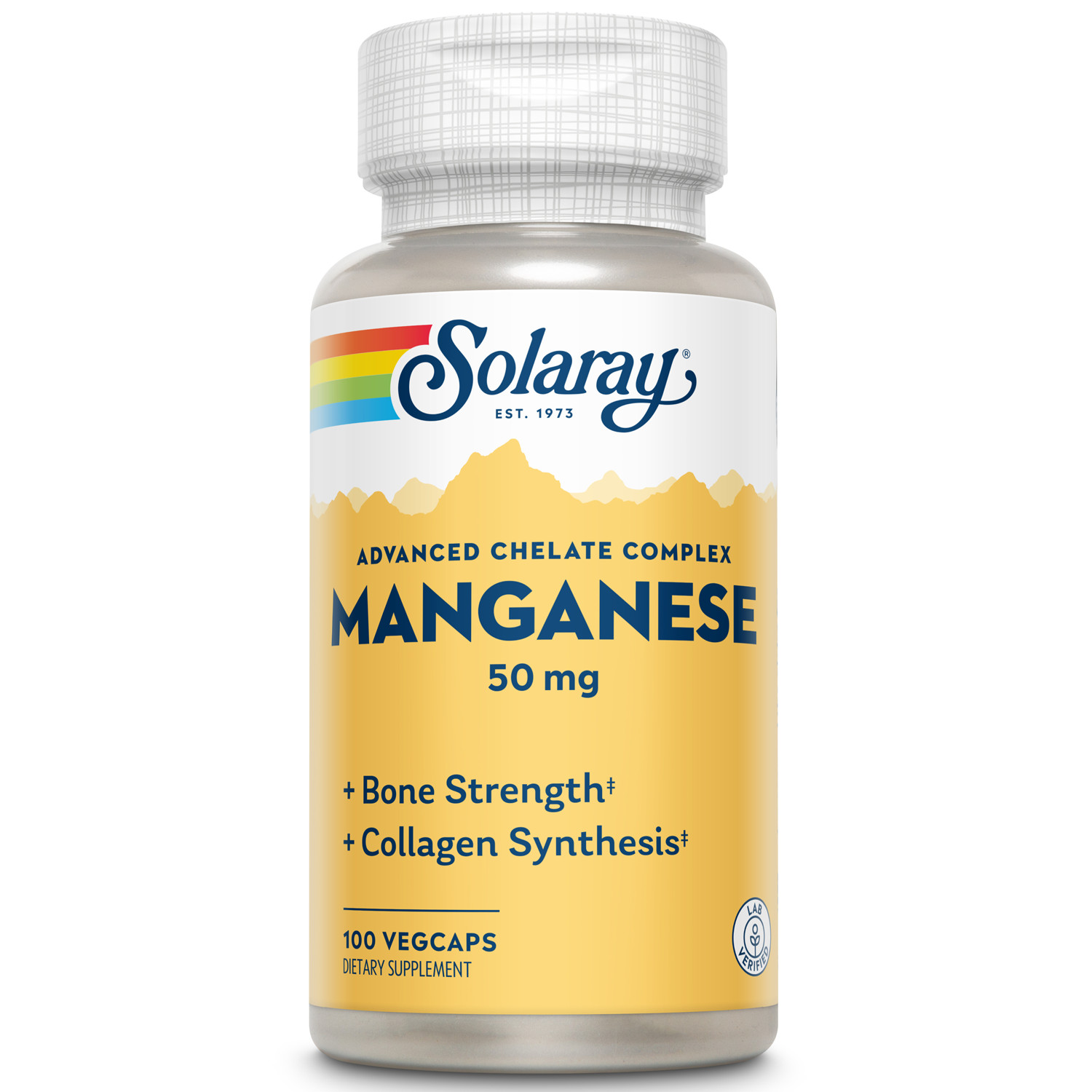 Solaray Manganese Supplement, 50 mg | 100 Count