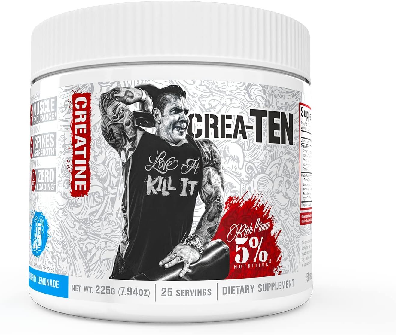 5% Nutrition Rich Piana Crea-TEN Creatine LEGENDARY SERIES 10-in-1 | ALL FLAVORS