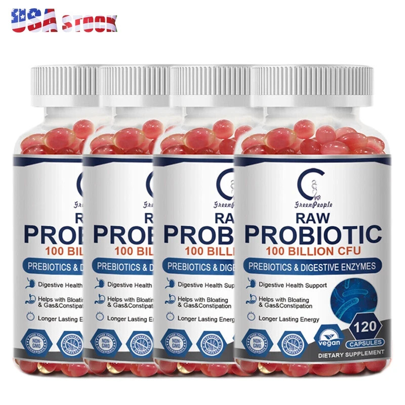 Probiotics 100 Billion CFU Potency Digestive Immune Health Gut Health Supplement