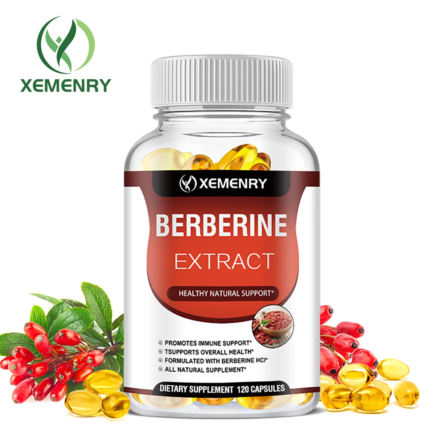 Berberine Extract Capsules 1800mg – Heart Health, Blood Sugar Glucose Support
