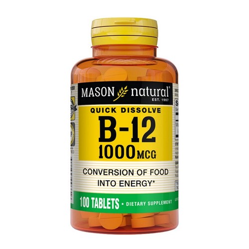 Vitamin B-12 Quick Dissolve 1000 Mcg 100 Tabs By Mason