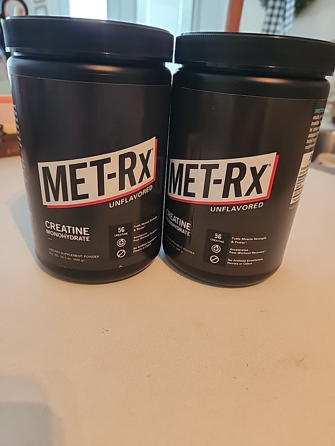 X2  MET-RX  Creatine Monohydrate Powder, Unflavored – 400 Gm /14.1 Ounces NEW