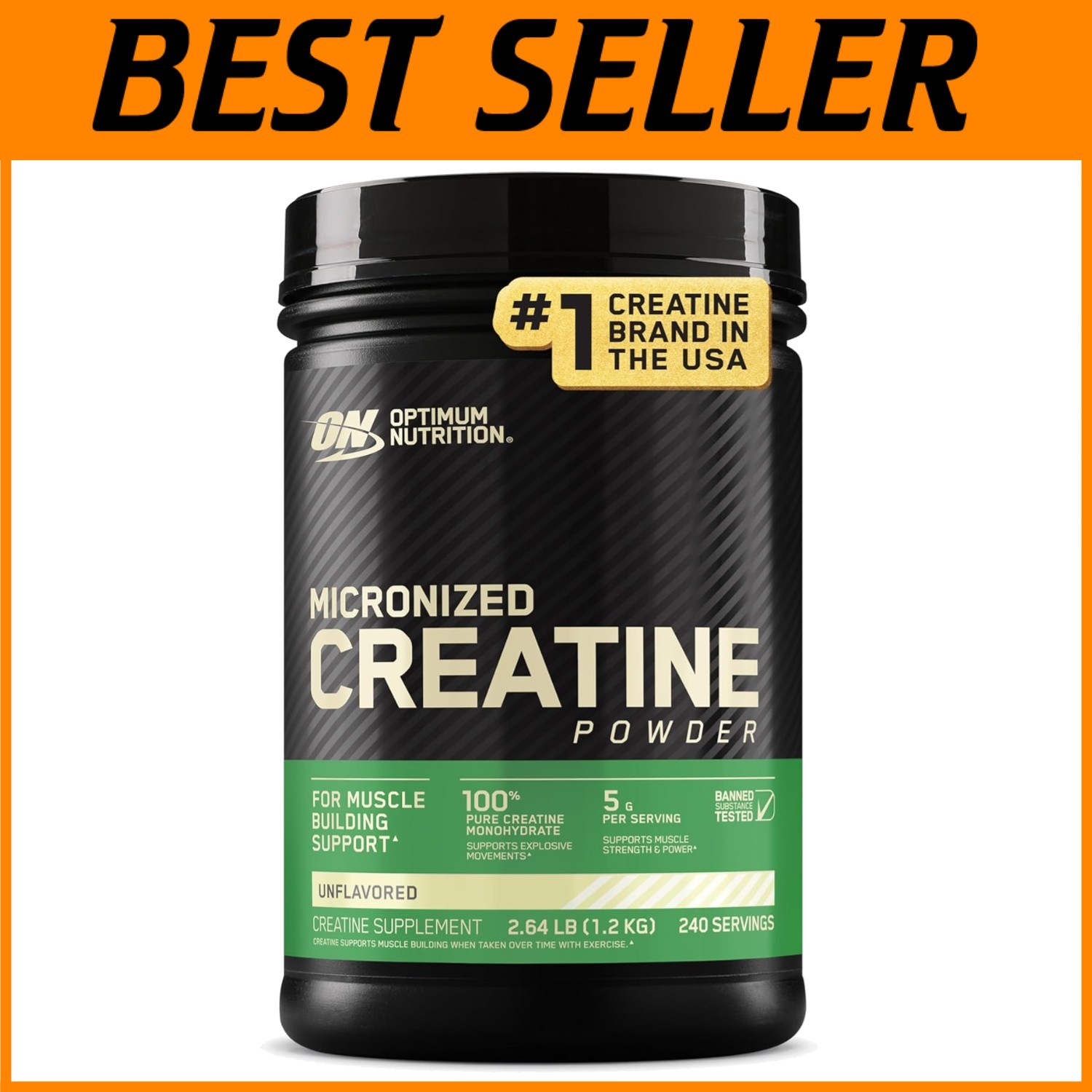 Creatine Monohydrate 240 Servings – Strength Boost