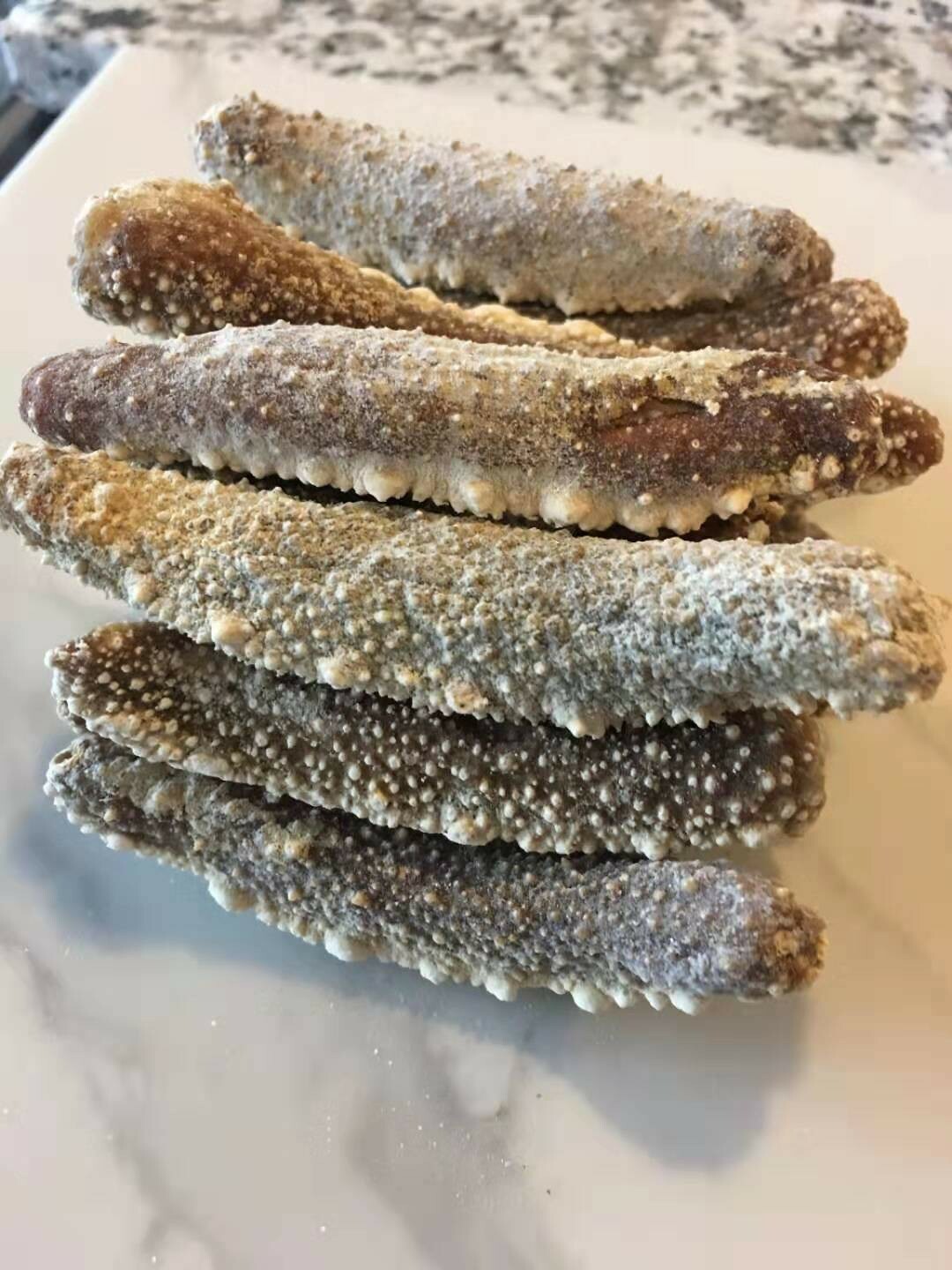 淡干野生白玉参 1 磅 中号 / Naturally Dried White Sea Cucumber 1 lb (Medium）