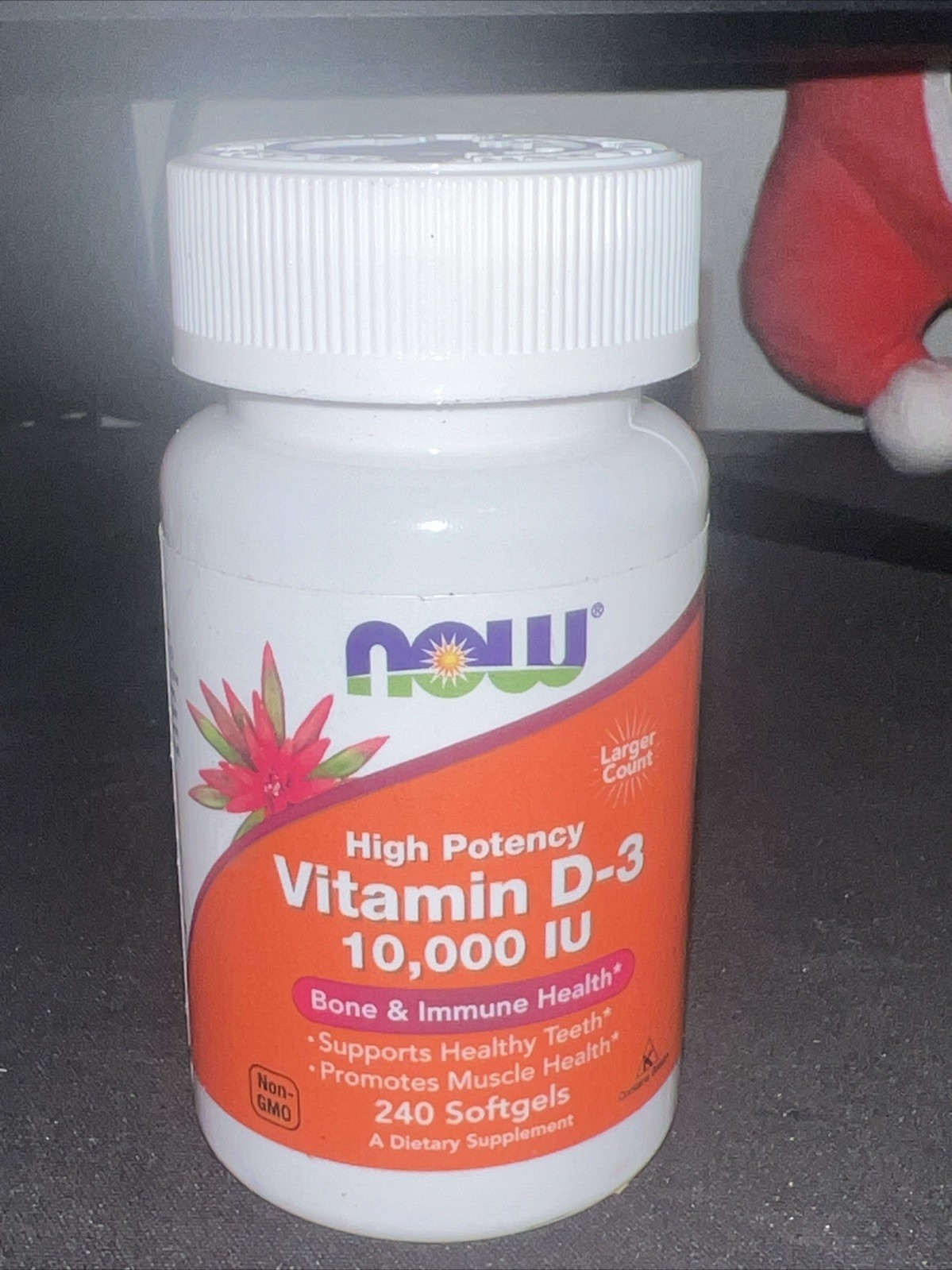 NOW Foods High Potency Vitamin D-3 10,000 Iu (250 mcg) 240 Softgels