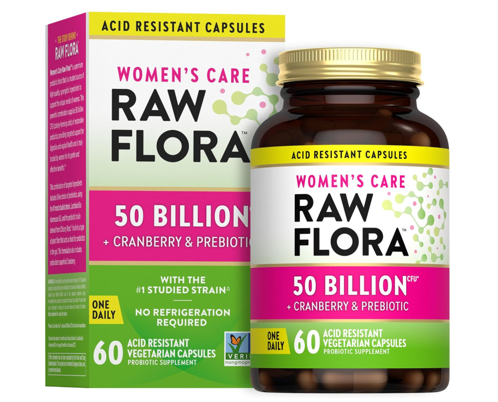 Nature’s Truth Women’s Care Raw Flora Probiotic 50 Billion CFU 60 Capsules