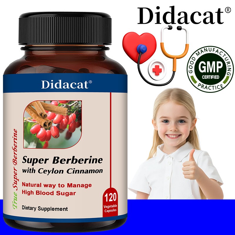 Extra Strength Berberine + Organic Ceylon Cinnamon 4000 mg-Cardiovascular Health