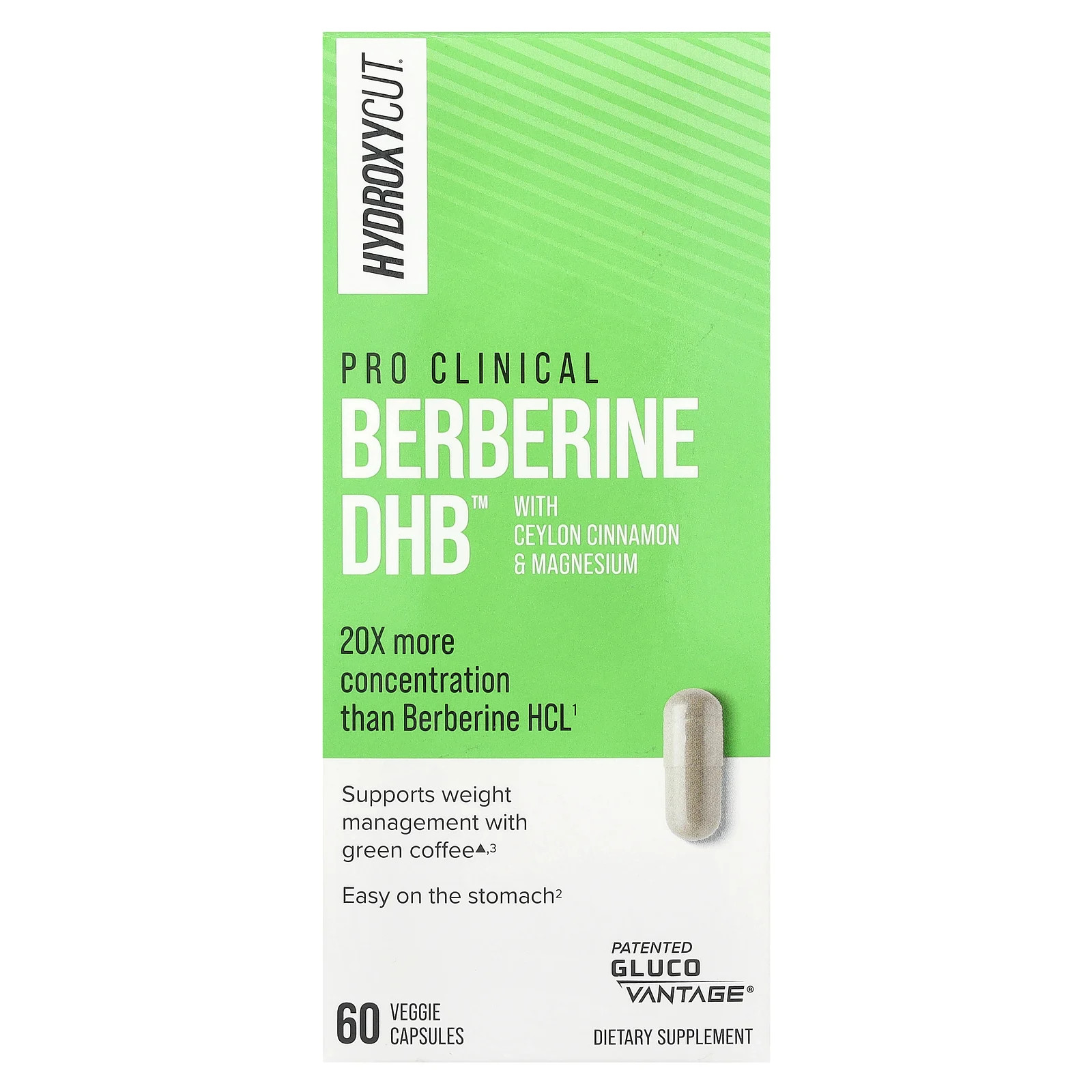 Pro Clinical Berberine DHB™, 60 Veggie Capsules