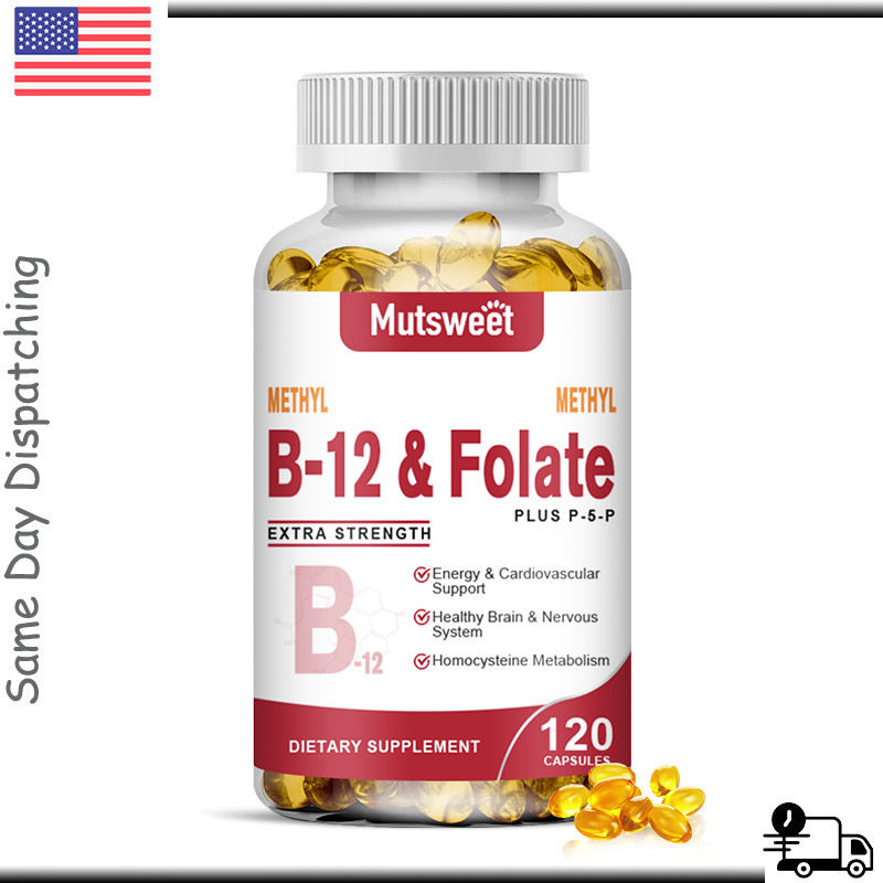 Vitamin B12 (Methylcobalamin) & Folate Plus Vitamin B6 – Energy, Brain & Nervous