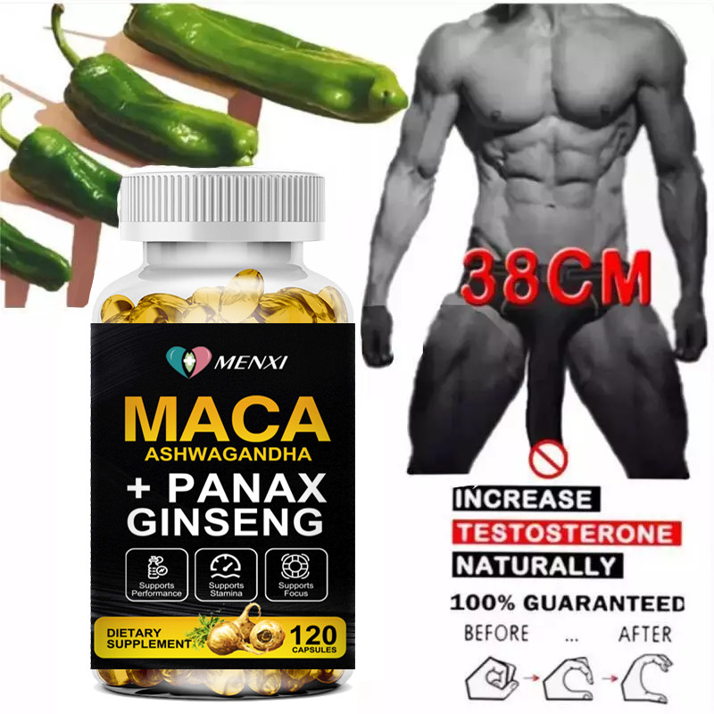 Organic Maca Root Capsules Peruvian Maca Extract for Men & Women 1 Months Supply