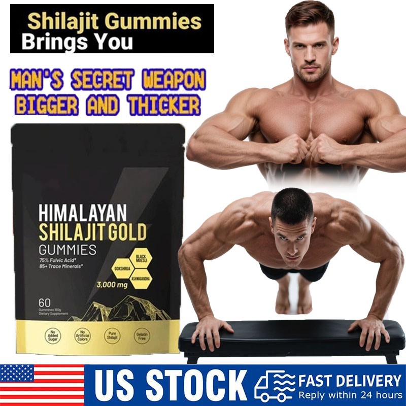 Shilajit 60 Gummies,Shilajit Micronutrient Supplement,Himalayan Premium US Stock