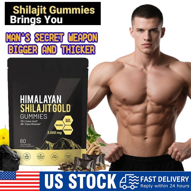 Shilajit 60 Gummies,Shilajit Micronutrient Supplement,Himalayan Premium US Stock