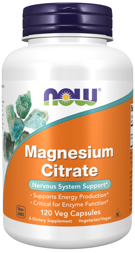 NOW Foods Magnesium Citrate 120 Caps 10/29EXP
